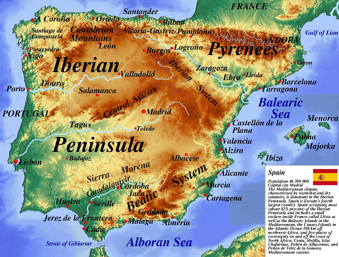 Map of Spain